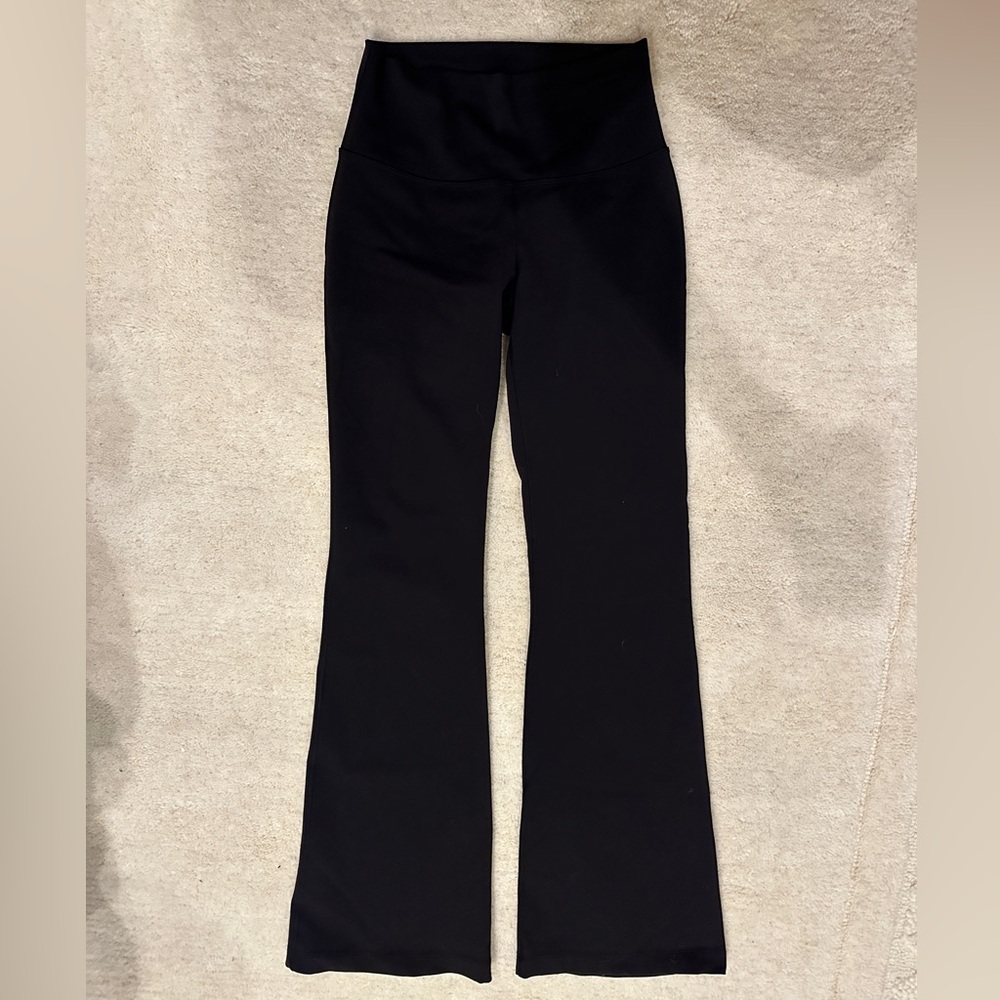 Lululemon black slightly flared yoga pants